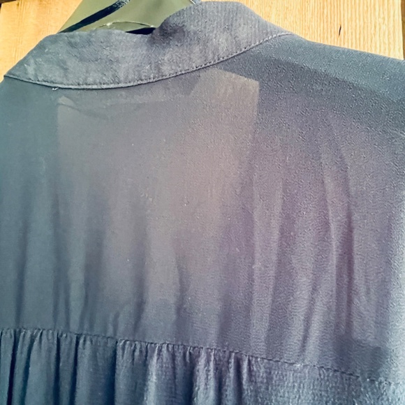 Zara Basic Navy Blue Wrap Jumpsuit Crossover Sleeveless Size XS - Picture 11 of 13